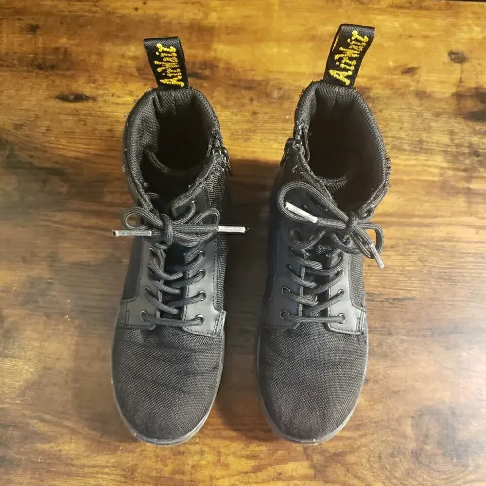 Dr. Martens Docs Doc Martens Combs J Combat Rebel Boot Black Girls Size 2 Kids